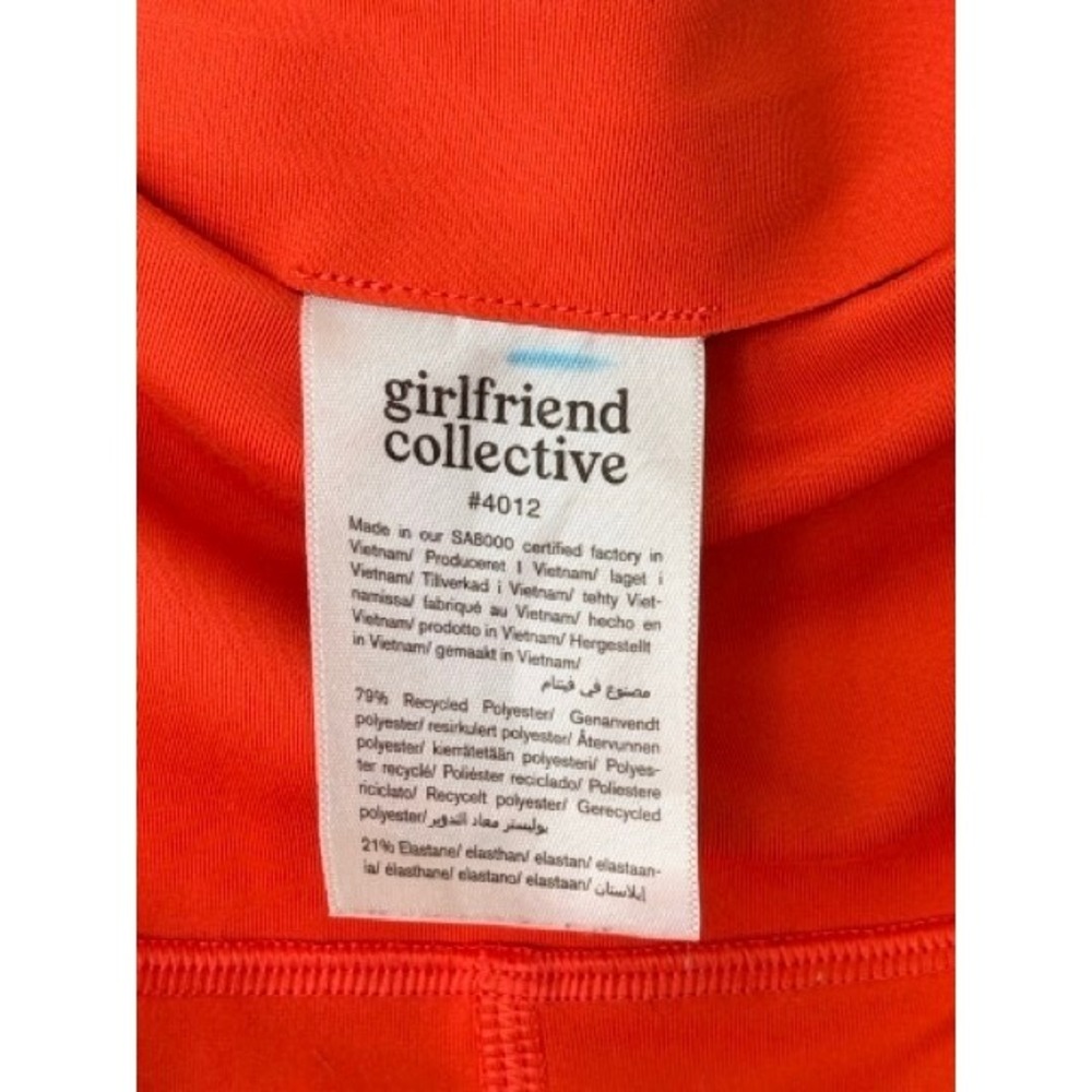 Girlfriend Collective Compressive High-Rise Capri Leggings Coral Size Small - Picture 6 of 10